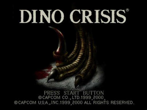 Dino Crisis title screen for Sega Dreamcast